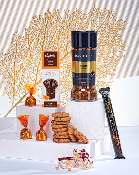 Ekskluzywny Zestaw Prezentowy z Kawą Davidoff i Czekoladami – Idealny Upominek
