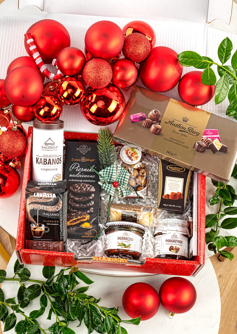 Ekskluzywny Zestaw Świąteczny z Kawą Lavazza i Pralinami Anthon Berg – Elegancki Prezent na Boże Narodzenie