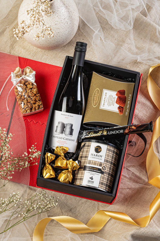 Luksusowy Zestaw Prezentowy z Winem Castillo i Kawą Hardy Milano – Wyjątkowy Upominek