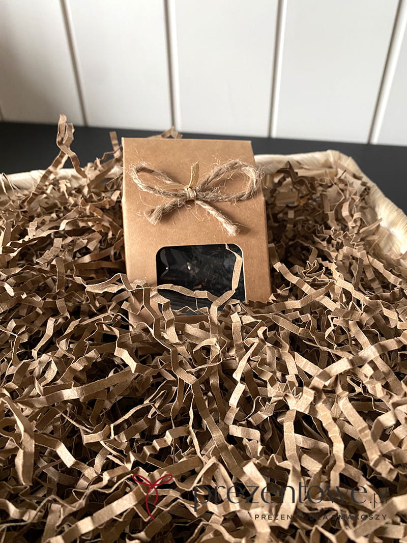 Ekologiczny wypełniacz papierowy 2 kg, naturalny kolor, idealny do prezentów i wysyłek e-commerce.