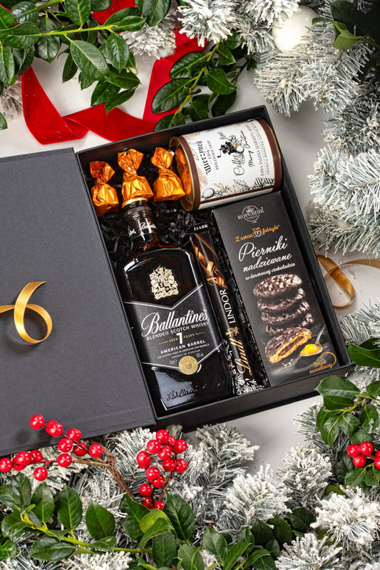Ekskluzywny Zestaw Prezentowy z Whisky Ballantine’s – Elegancki Upominek Świąteczny