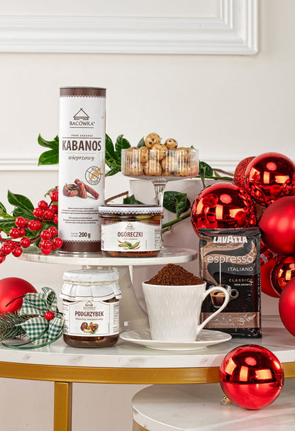 Ekskluzywny Zestaw Świąteczny z Kawą Lavazza i Pralinami Anthon Berg – Elegancki Prezent na Boże Narodzenie