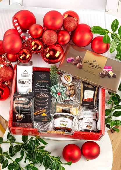 Ekskluzywny Zestaw Świąteczny z Kawą Lavazza i Pralinami Anthon Berg – Elegancki Prezent na Boże Narodzenie