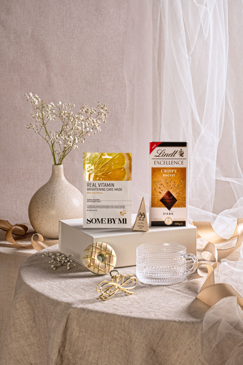 Elegancki Zestaw SPA dla Niej z Herbatą Chai & Maseczką – Chwile Relaksu