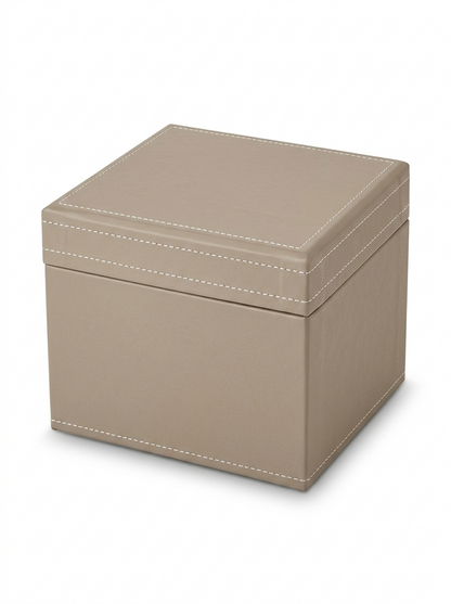 Eleganckie Pudełko Prezentowe Taupe 12,5x11x11 cm – Stylowa Szkatułka na Upominek
