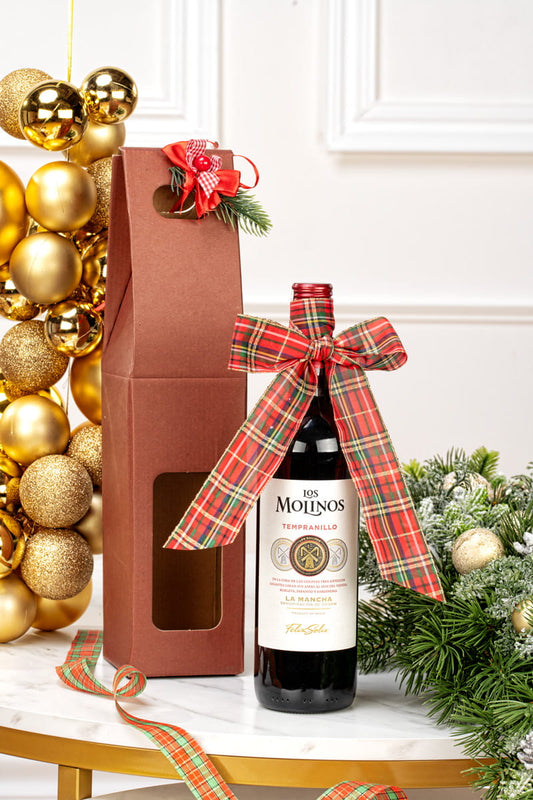 Kosz Prezentowy z Winem Los Molinos Tempranillo | Świąteczny Upominek