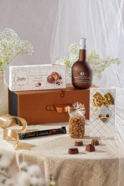 Zestaw Prezentowy z Likierem Chopin i Pralinami – Słodkie Podziękowanie dla Niej