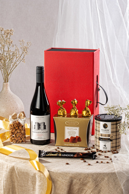 Luksusowy Zestaw Prezentowy z Winem Castillo i Kawą Hardy Milano – Wyjątkowy Upominek