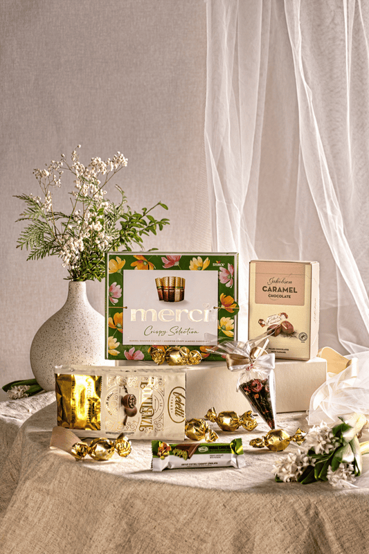 "Słodka Podzięka" Zestaw Prezentowy – Czekoladki, Praliny, Herbata na Podziękowanie