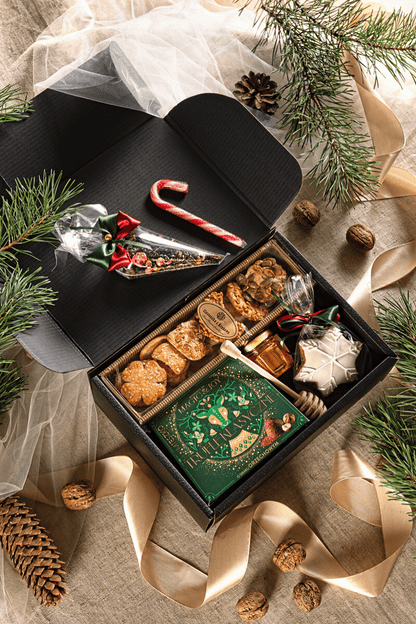 Zestaw Prezentowy z Miodem i Ciasteczkami – Elegancki Upominek Świąteczny