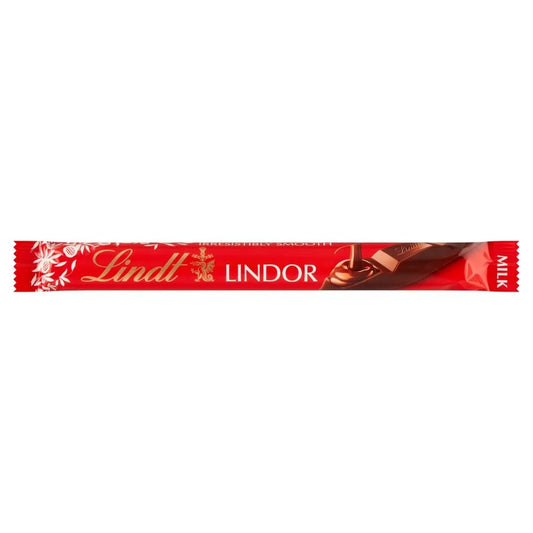 Aksamitny Baton Lindt Lindor Mleczny 38g – Ekskluzywna Przekąska i Słodki Upominek